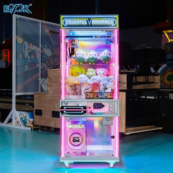 Colorful Alliance Claw Machine Coin Operated Arcade Game Machine best